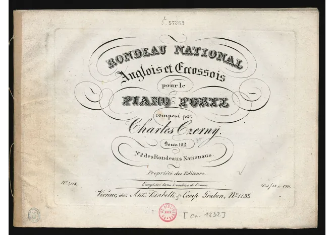 First page of Rondeau national anglois et eccossois