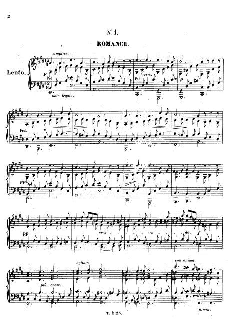 First page of 3 Romances, Op.41