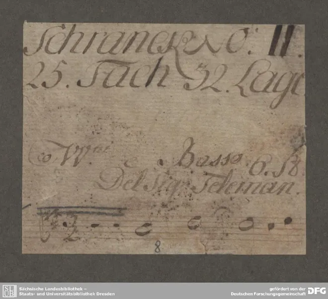 First page of Triosonata in