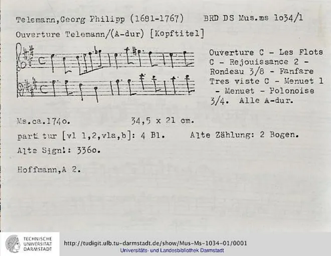 First page of Ouverture-Suite