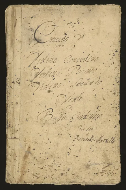 First page of Concerto a cinque