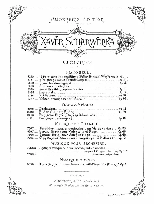 First page of Walzer für das Pianoforte zu vier Händen