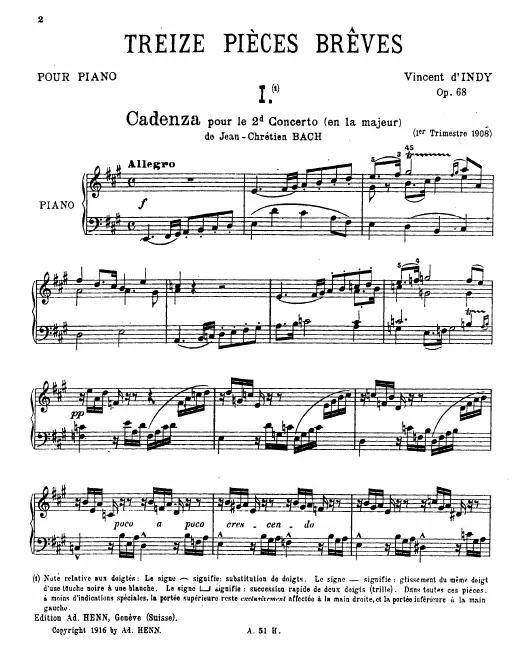 First page of 13 pièces brèves