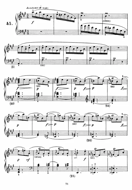 First page of Keyboard Sonata in A major