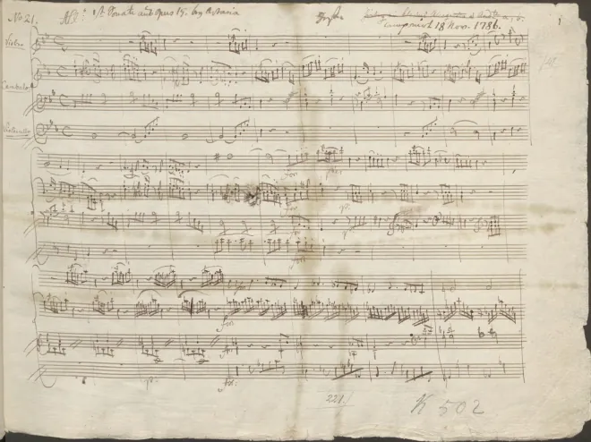 First page of Piano Trio