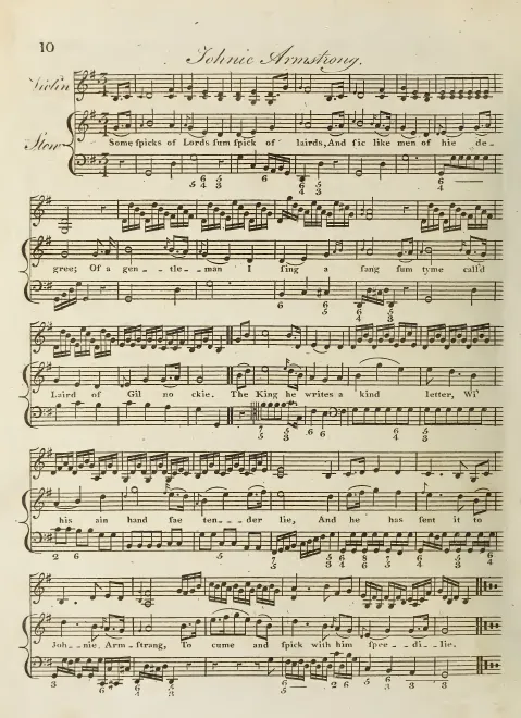 First page of Johnie Armstrong