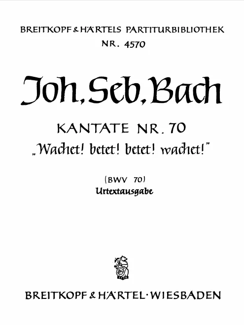 First page of Wachet, betet, seid bereit allezeit!