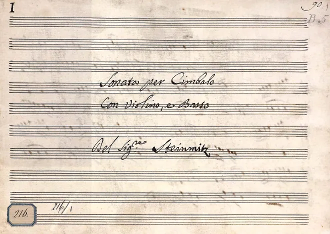 First page of Harpsichord Sonata in G major