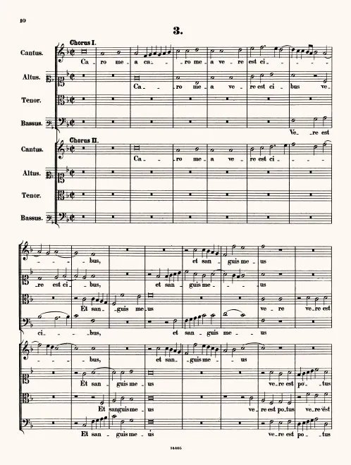 First page of Caro mea vere est cibus
