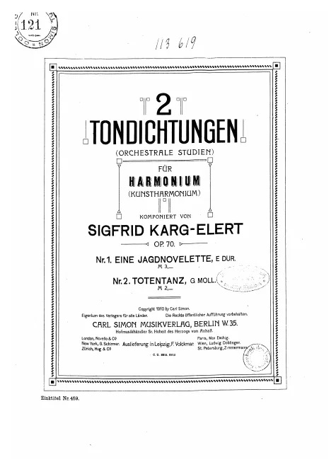 First page of 2 Tondichtungen