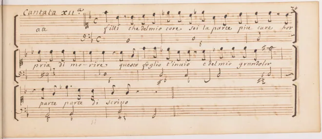 First page of Filli che del mio core