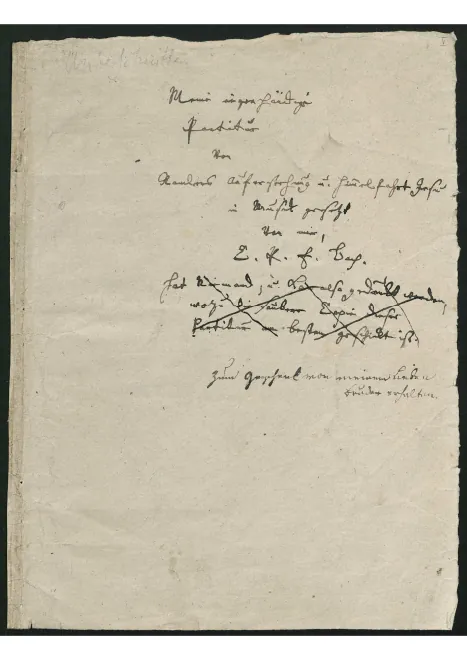 First page of Karl Wilhelm Rammlers Auferstehung und Himmelfahrt Jesu