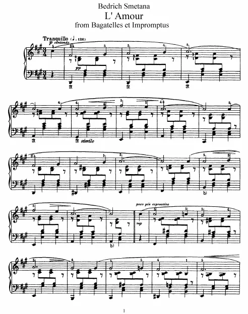First page of Bagatelles et impromptus