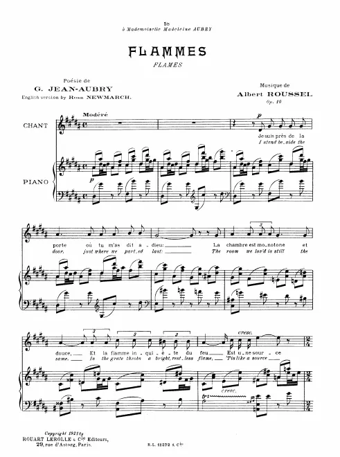 First page of Flammes