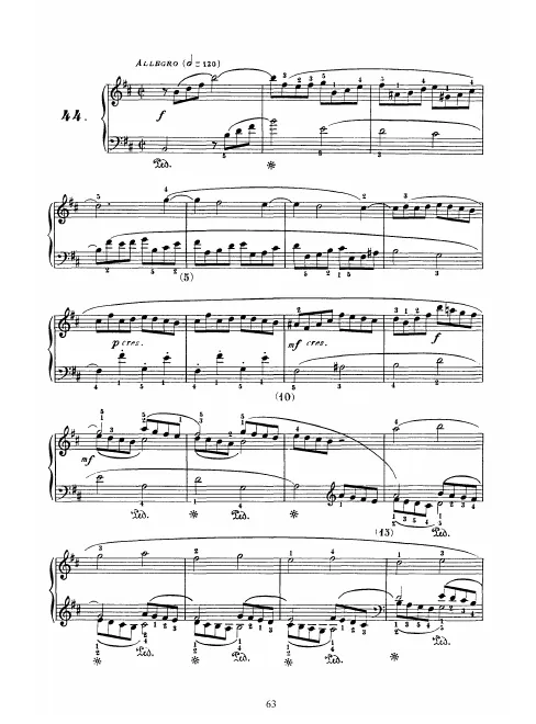 First page of Keyboard Sonata in B minor