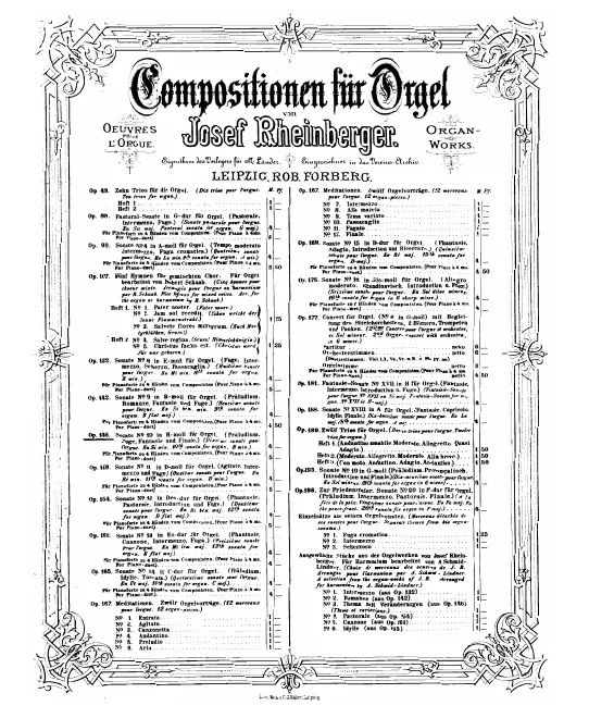 First page of Organ Sonata No.10