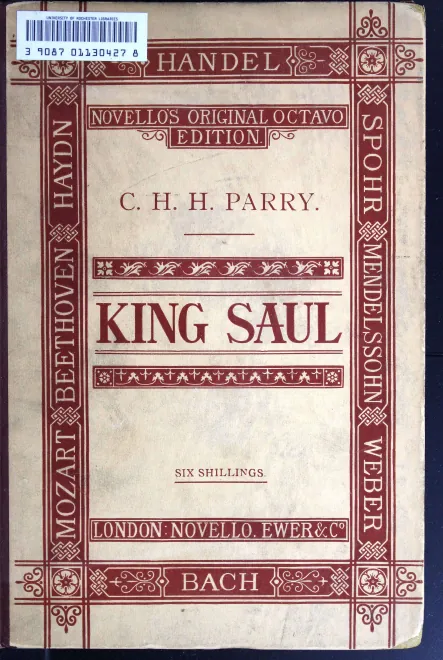First page of King Saul