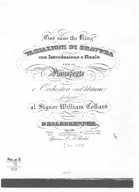 First page of Bravura Variations on 'God Save the King'