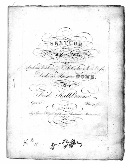 First page of Piano Sextet