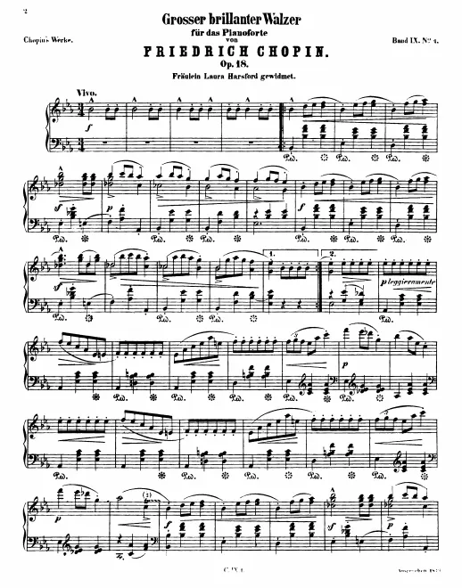 First page of Grande valse brillante