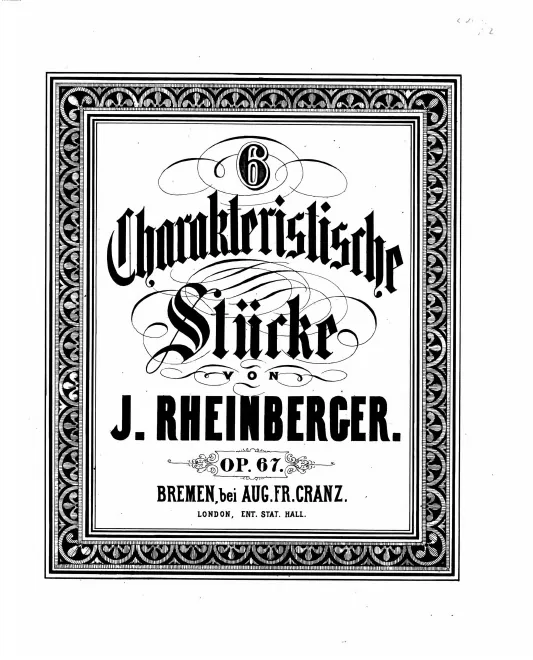 First page of 6 Charakteristische Stücke