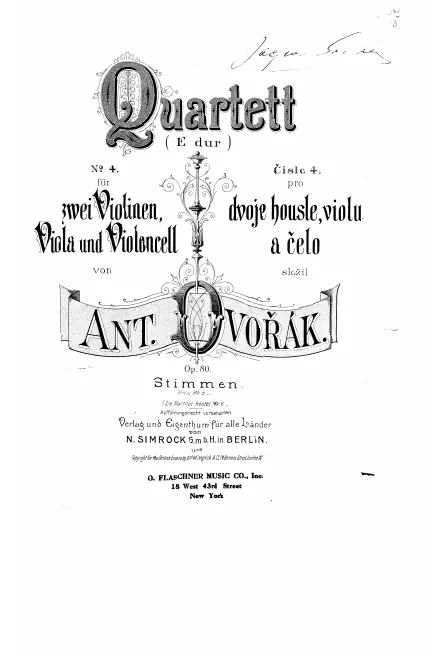 First page of String Quartet No.8