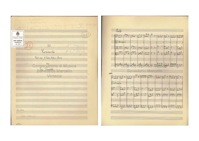 First page of Violin Concerto in C major