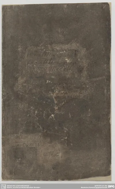 First page of Violin Concerto in D minor