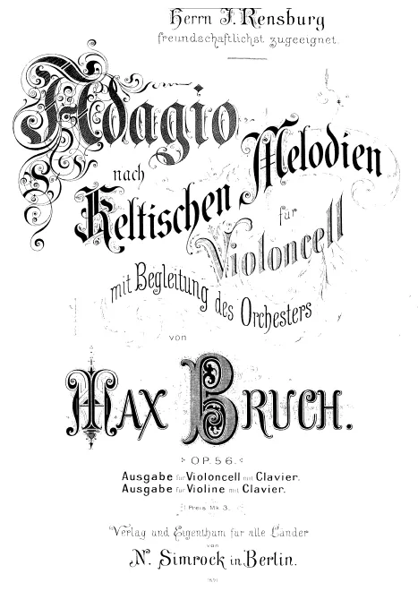 First page of Adagio nach keltichen Melodien