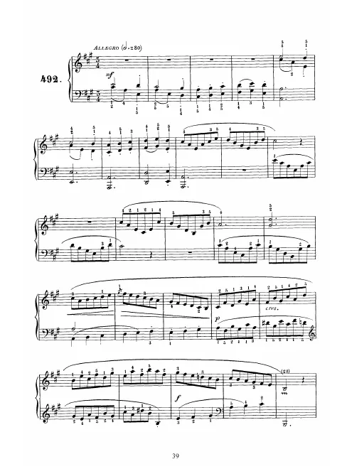 First page of Keyboard Sonata in A major