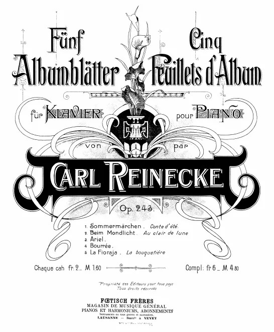 First page of 5 Albumblätter