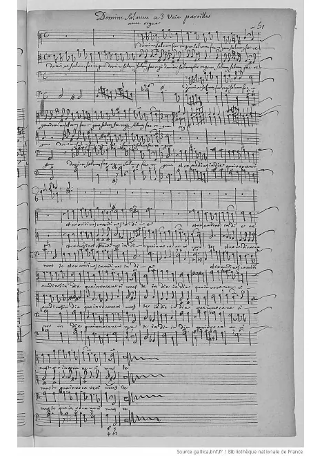 First page of Domine salvum