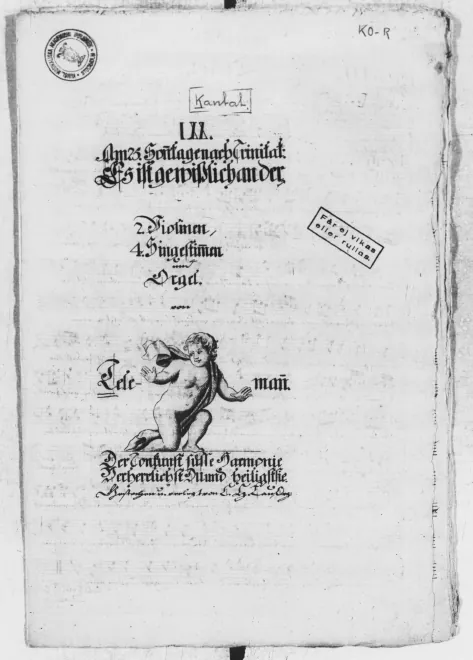First page of Es ist gewisslich an der Zeit, TWV 1:509