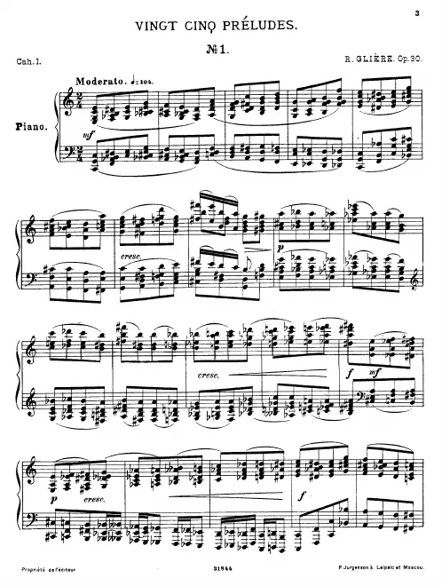 First page of 25 Preludes