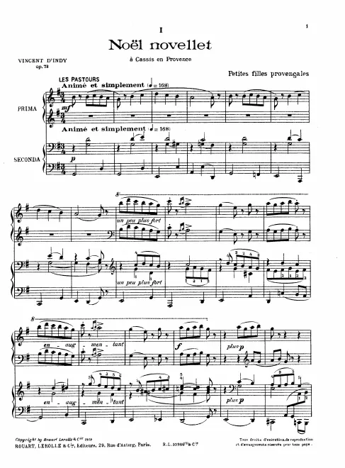 First page of 7 Chants de terroir