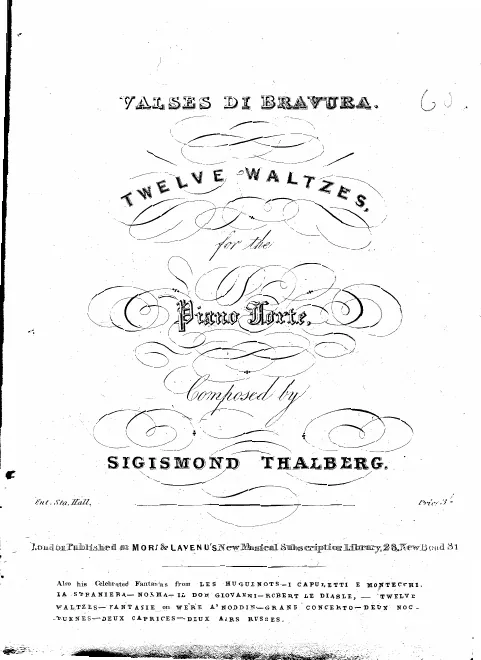 First page of Souvenir de Vienne