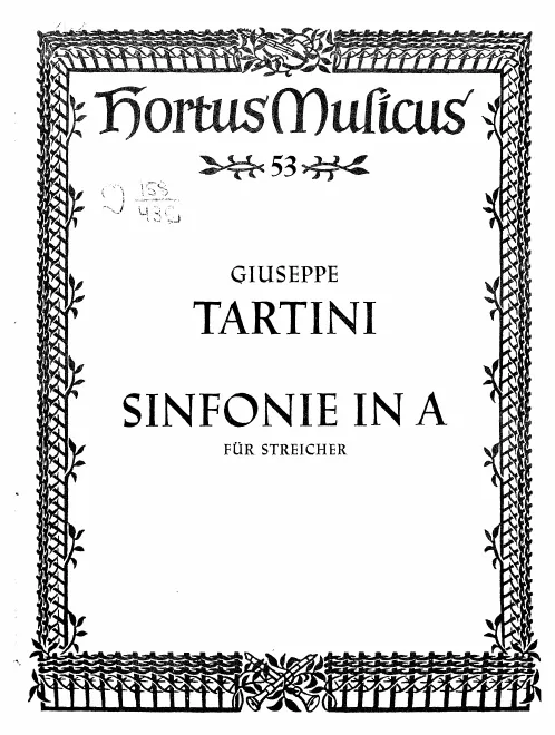 First page of Sinfonie in A major