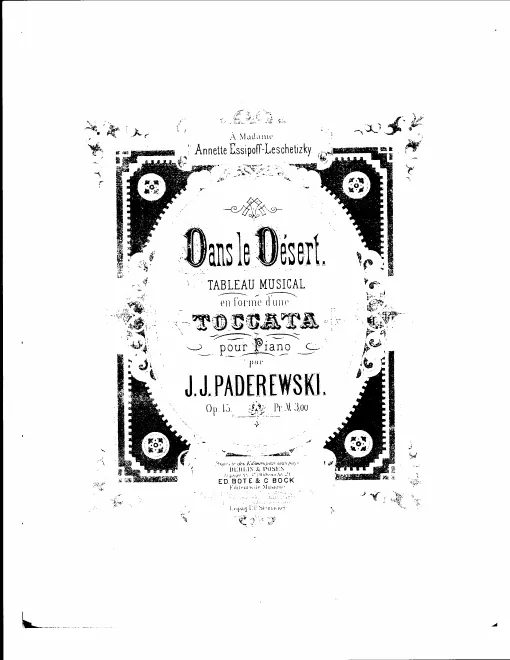 First page of Dans le désert