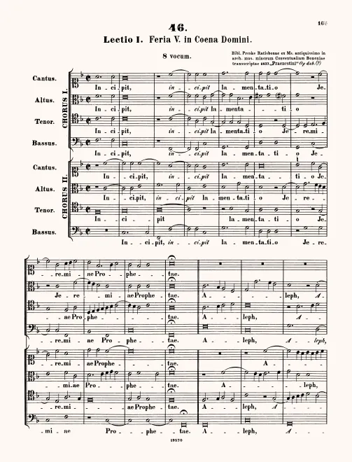 First page of Incipit lamentatio Jeremiae prophetae