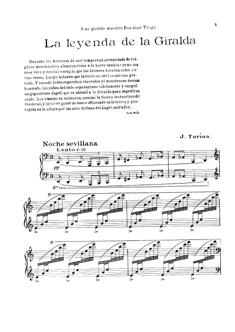 First page of La leyenda de la Giralda