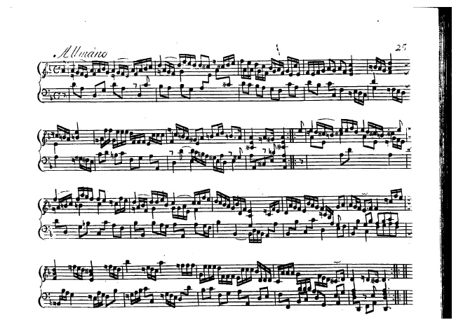 First page of Suite in D minor