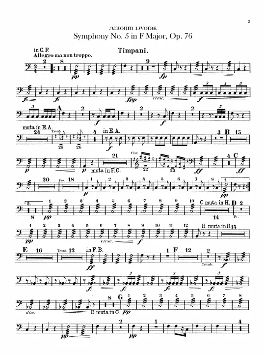 First page of Symphony No.5