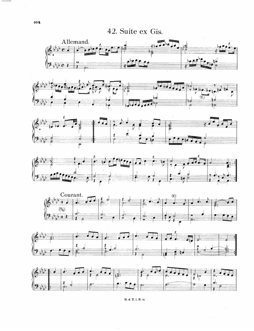 First page of Suite in A-flat major