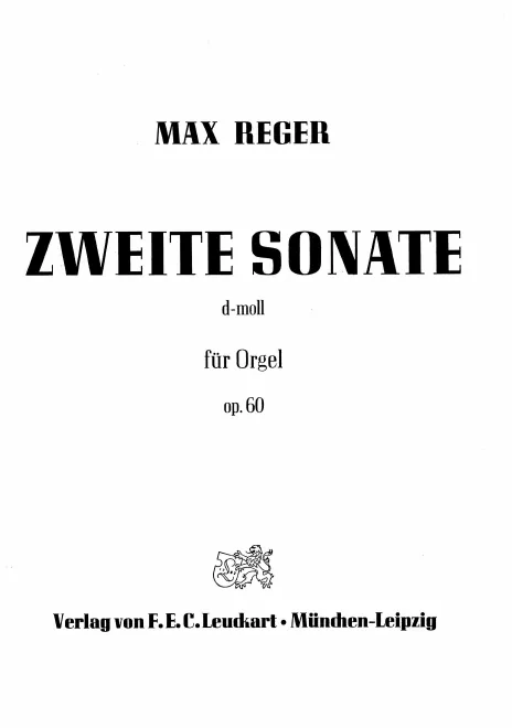 First page of Sonate (No.2) für Orgel in d-Moll