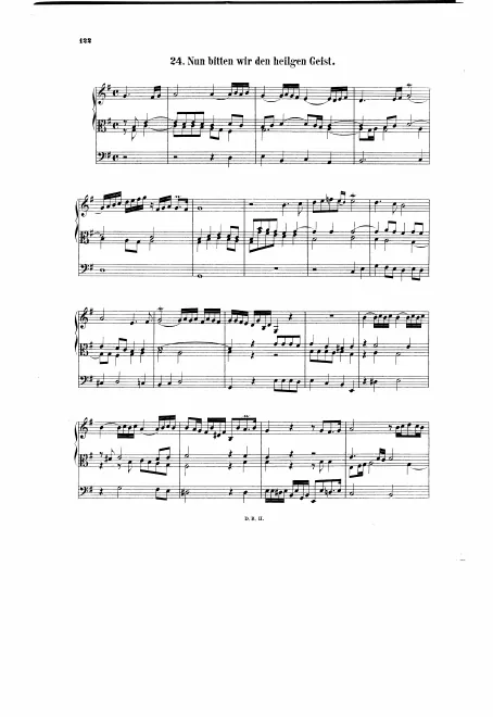 First page of Nun bitten wir den heiligen Geist