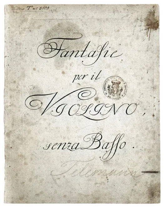 First page of 12 Fantasias for Transverse Flute without Bass