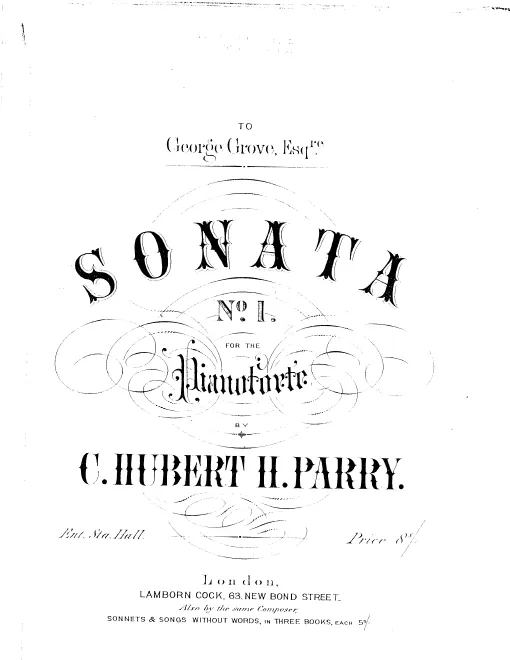 First page of Piano Sonata No.1