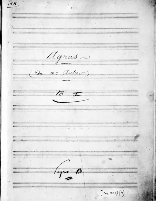 First page of Agnus Dei No.1