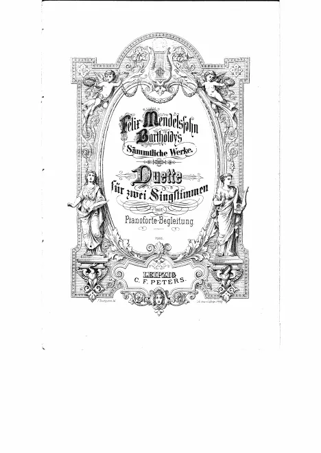 First page of Duette für zwei Singstimmen