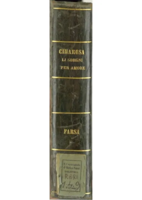 First page of I sdegni per amore